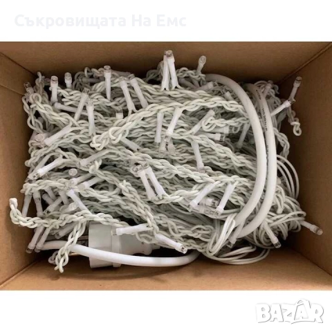 12метра Висящи Коледни Лампи Външен Монтаж Кръгла Букса /Водоустойчиви  Студена Бяла / Топла Бяла (Ж, снимка 4 - Други - 52434898