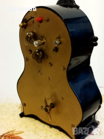 Стар будилник с латерна, настолен часовник, снимка 5 - Колекции - 47444123