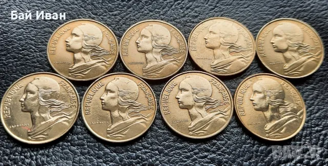 Лот монети 10 сантима различни години Франция /4/- прекрасни !, снимка 7 - Нумизматика и бонистика - 49654976