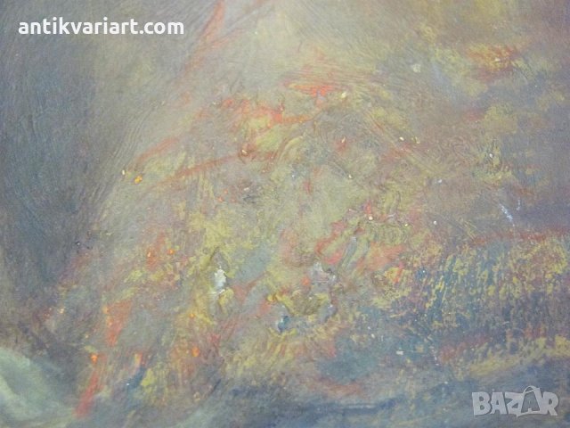 50-те Оригинална Картина масло върху фазер, снимка 5 - Картини - 26511864