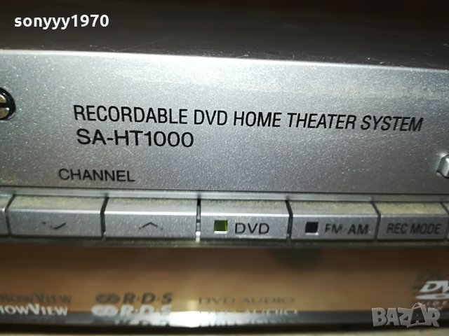 panasonic sa-ht1000 dvd recorder germany 0807211252, снимка 9 - Плейъри, домашно кино, прожектори - 33460513