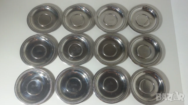 Лот 12 малки чинийки Hisar Rostfrei, снимка 3 - Чинии - 51317270