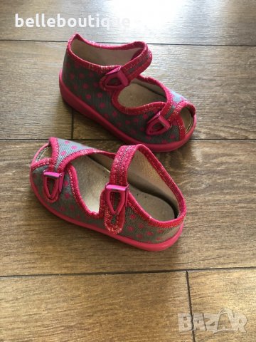 Детски обувки пантофи Zetpol за момиченце 21 номер, снимка 3 - Детски обувки - 32666360