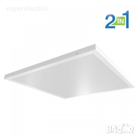 LED панел 36 W 2 в 1 - открит монтаж и вграждане