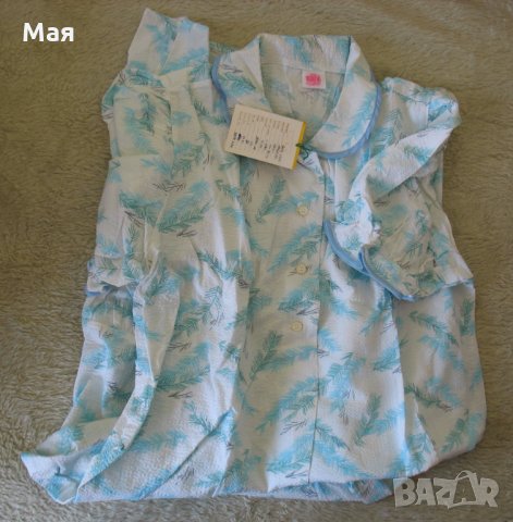 Нова Дамска/юношеска пижама - 100% памук, крепон, снимка 4 - Нощници - 34954015