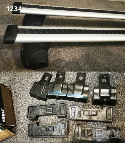 Алуминиев багажник напречни греди с THULE сет за Audi A6 седан след 2011 