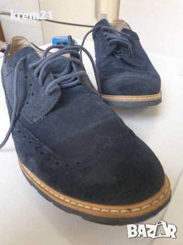 Clarks Gambeson Navy Suede мъжки обувки номер 42, снимка 7 - Официални обувки - 43532400