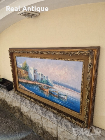 Уникална огромна майсторска авторска картина масло върху платно , снимка 7 - Картини - 51694642