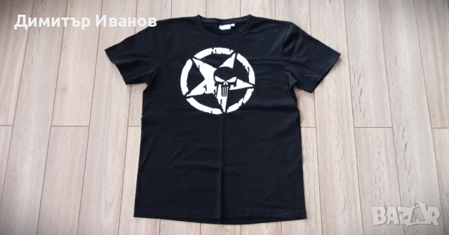Тениска Punisher Army Black, размер М