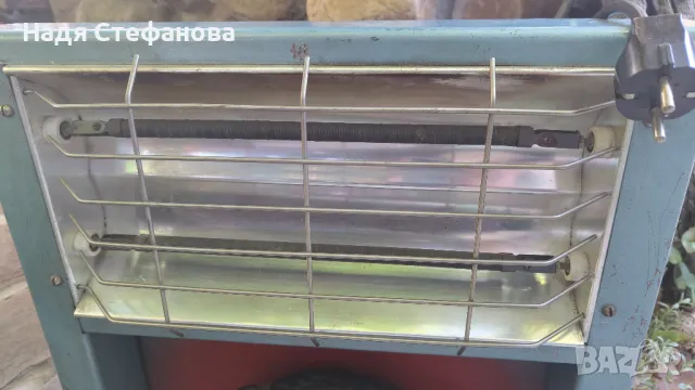 Ретро отоплителна печка, ЕЛЕКТРОКАМИН УГОЛЕК, 1250w, 1973 г, имитация огън, снимка 13 - Антикварни и старинни предмети - 47417669