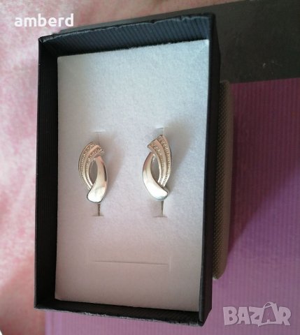 Елегантни сребърни обеци - модел Е008, снимка 6 - Обеци - 38736365