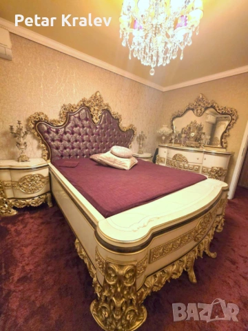 Барокова спалня компллект  с матрак  от масивно дърво