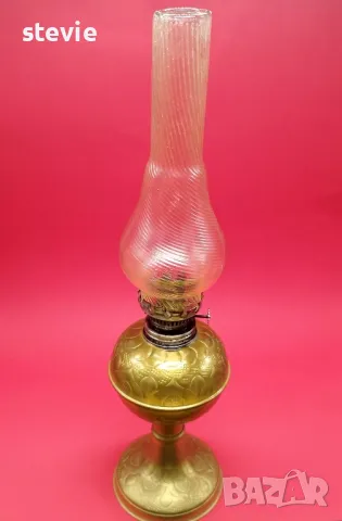 Газова лампа с месингова основа, снимка 1