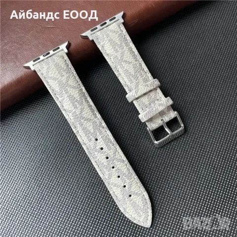 Каишки от ЕКО кожа за Michael Kors за Apple Watch Ultra/SE/10/9/8/7/6/5, снимка 4 - Каишки за часовници - 49455064