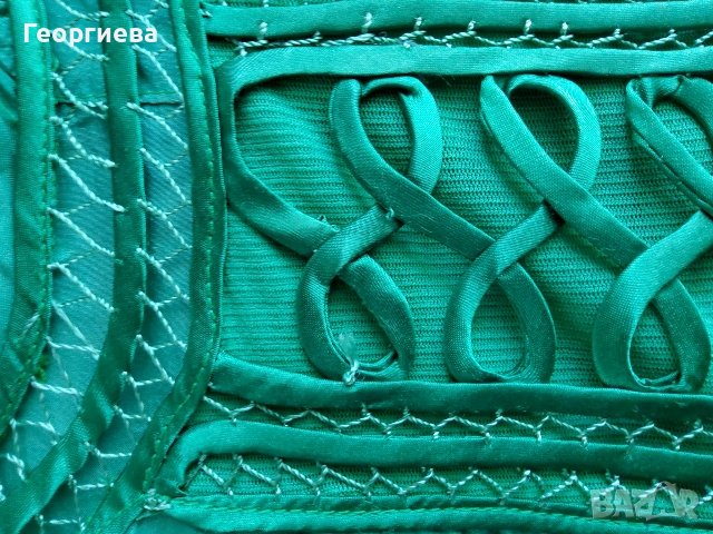 Лятна блуза в свежо зелено с дантела, снимка 1