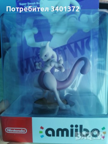 Mewtwo Amiibo (Super Smash Bros Series, снимка 2 - Други игри - 37200544