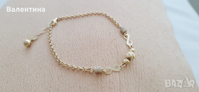 Дамска златна гривна 3.52гр, снимка 3 - Гривни - 51120271