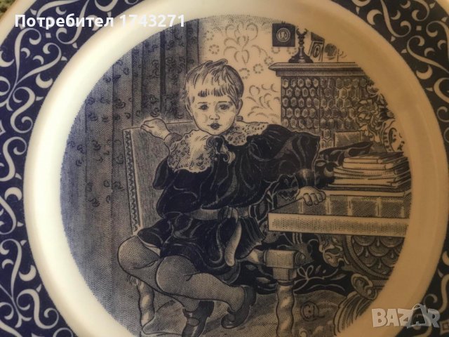 Порцеланова чиния за окачване на стена, снимка 2 - Чинии - 37326673