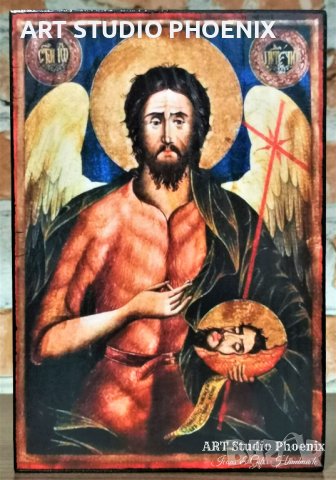 Икона на Свети Йоан Кръстител ( Предтеча ) icona Sveti Ioan Krastitel, снимка 1 - Картини - 12949907