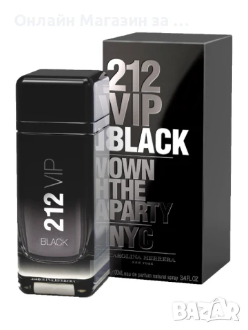 Carolina Herrera 212 VIP Men Black EDP 100 ml – Парфюм за мъже, снимка 1