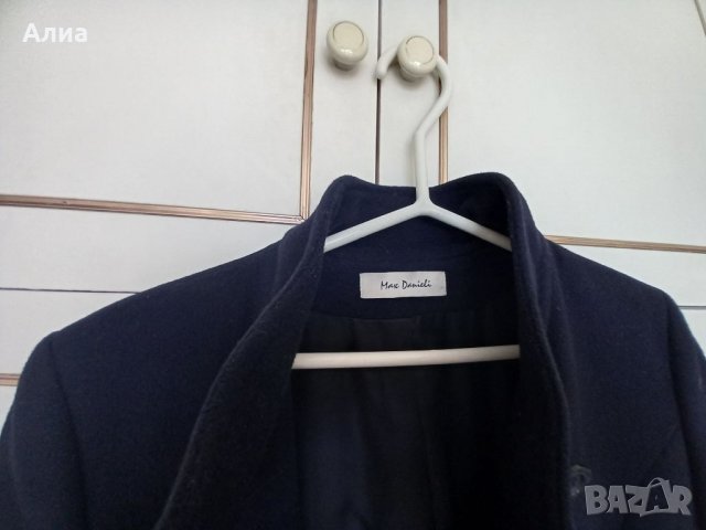 Палто дълго, тъмно синьо, Max Danieli, снимка 9 - Палта, манта - 32734820