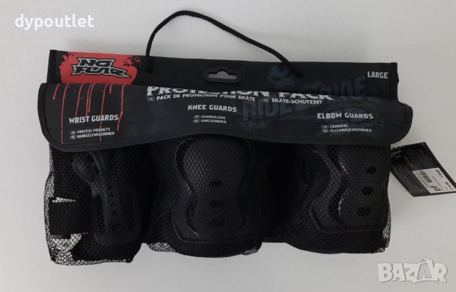 No Fear Skate Protection Pads 3 Pack - протектори за борд, размер L / 14 + год./, снимка 5 - Скейтборд, ховърборд, уейвборд - 39683439