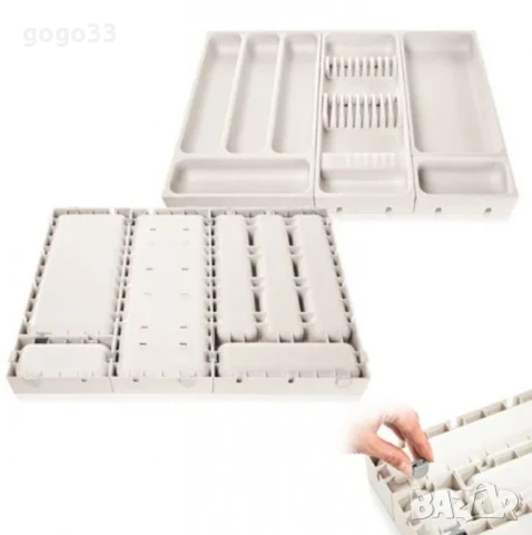 Разпределител за прибори Tescoma FlexiSPACE – Идеален ред във всяко чекмедже, снимка 5 - Други - 49941837