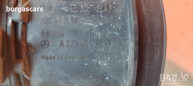 Дебитомер A 273 094 09 48 / 0 280 218 190 Mercedes-Benz E 500 5,5-388к. 4Matic W211 - 160лв, снимка 3 - Части - 51029889