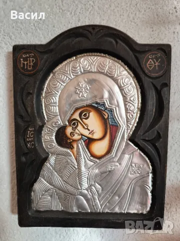 Икона Богородица , снимка 2 - Икони - 49375235