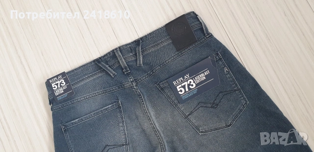 Replay Milano Anbass Stretch Slim Fit Mens Size 34/34 НОВО! ОРИГИНАЛ Мъжки Дънки!