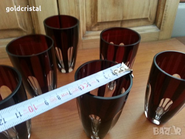 Кристални чаши, снимка 2 - Антикварни и старинни предмети - 36992163