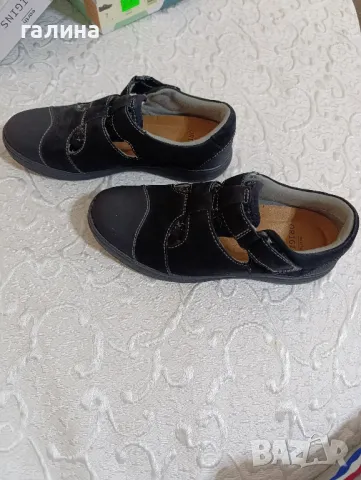 Дамски обувки черен  набук,мемори пяна стелка, снимка 5 - Дамски ежедневни обувки - 50268103