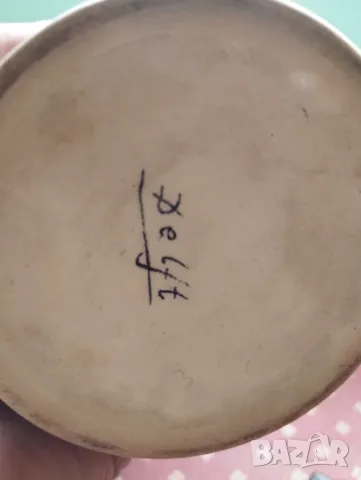 Стара порцеланова ваза блу делф, снимка 5 - Други ценни предмети - 48810911