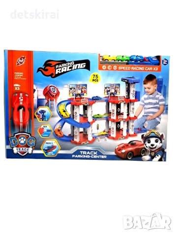 Триетажен паркинг Док Патрул 75части, снимка 4 - Коли, камиони, мотори, писти - 52618566