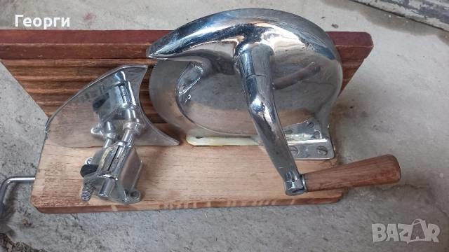 Стара ръчна резачка за хляб,колбаси, снимка 4 - Антикварни и старинни предмети - 52097775