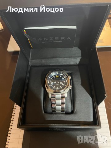 Мъжки часовник Panzera Aquamarine 45D Pro Diver НОВ - 1795.00 лв., снимка 3 - Мъжки - 43213178