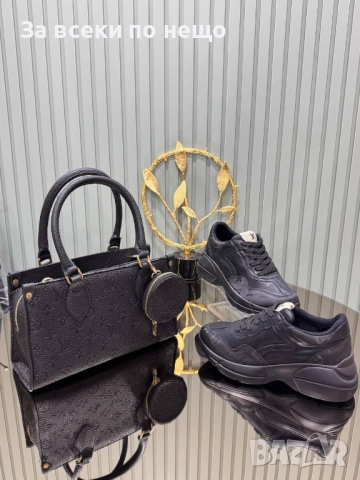 Louis Vuitton Комплект Дамски Маратонки и Дамска Чанта - Налични Различни Цветове И Модели Код SK407, снимка 10 - Маратонки - 52870907