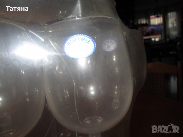 Кристални чаши  БОХЕМИЯ; КУПИ И КАНА, снимка 5 - Чаши - 35545105