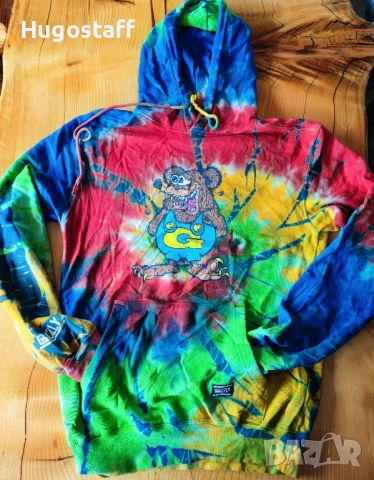 GRIZZLY griptape The Bear Hoodie суитчър качулка скейтборд горнище худи М,Л, снимка 3 - Спортни дрехи, екипи - 52084123