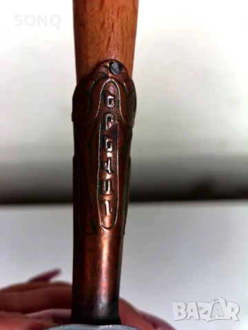 Прекрасно Старо Арменско Релефно Медно Джезве , снимка 9 - Антикварни и старинни предмети - 51141317