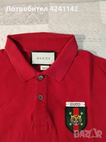 Тениска тип поло GUCCI / S | Polo shirt, снимка 2 - Тениски - 47315259