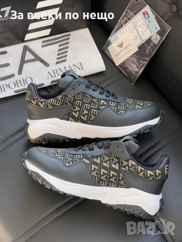 Emporio Armani Мъжки Маратонки👟Мъжки Спортни Обувки Емпорио Армани - 3 Налични Цвята Код E827, снимка 4 - Маратонки - 51477770