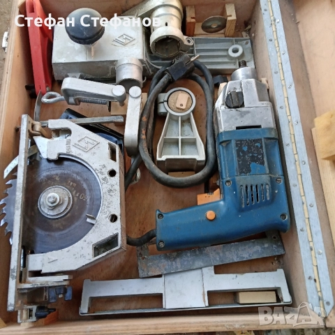 комплект в куфар от времето на бай Тошо дрелка циркуляр ренде струг за дърво, снимка 5 - Други инструменти - 52435077