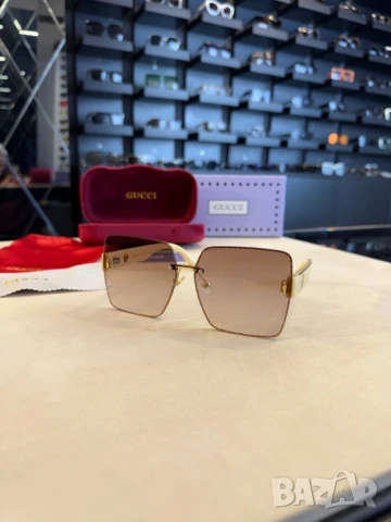 очила с черен обикновен калъф и ув защита gucci , снимка 16 - Слънчеви и диоптрични очила - 50843714