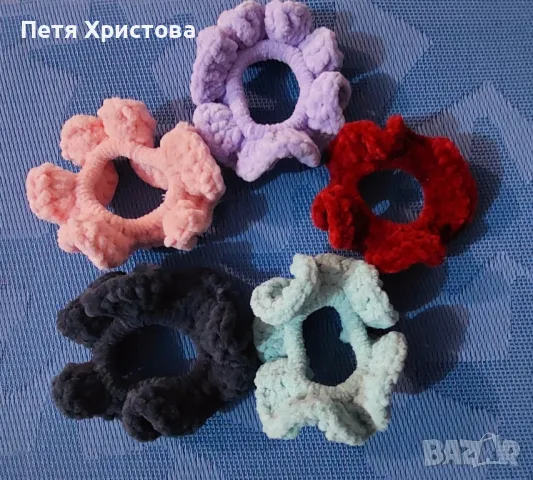 Скрънчи (ластици за коса ), снимка 5 - Аксесоари за коса - 48911444