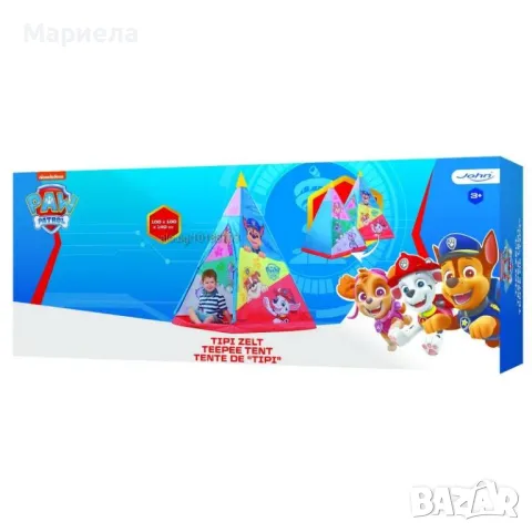 Детска палатка Paw Patrol вигвам 100х100х140см типи Пес Патрул, снимка 6 - Други - 49679071