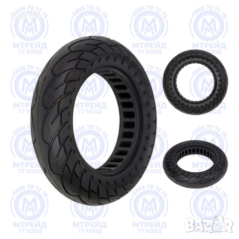 Плътна, бандажна гума за ел. скутер Nedong 10x2.125 / 10x2.50