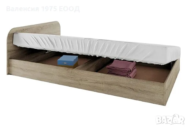 Легло персон и половина с повдигащ механизъм Сити 2011 сонома, орех или комбинация бяло/ арвен, снимка 6 - Спални и легла - 29579177