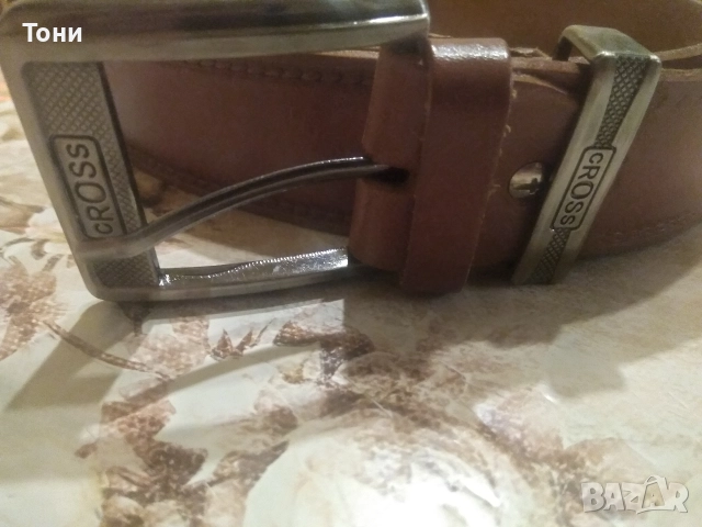 CROSS Оригинал Нов Мъжки Колан Изцяло от Естествена Кожа 130см., снимка 9 - Колани - 52567043