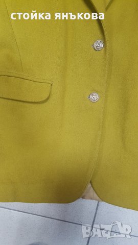 Продавам дамско  сако цвят горчица, снимка 2 - Сака - 43815767
